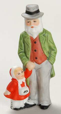 Colonial Village The Eberhardts-Grandpa & Child - No Box