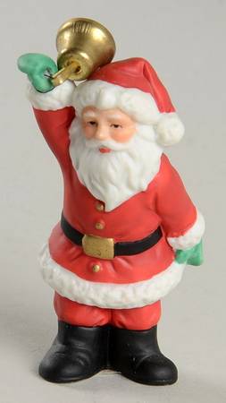 Colonial Village Santa With Bell - With Box Bx336