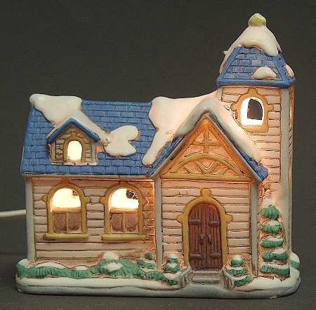 Colonial Village Lighted Church - Boxed