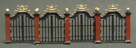 Colonial Village Metal Gate-4 Pc Set - With Box