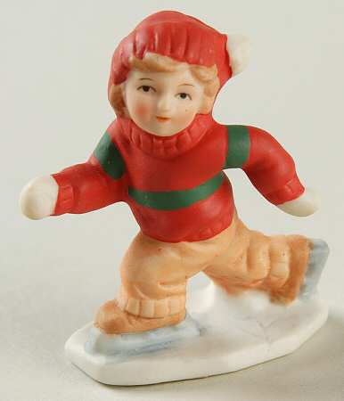 Colonial Village Gary Barnes-Ice Skater - No Box