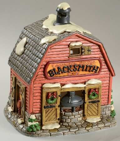 Colonial Village Smith's Smithy/Blacksmith Shop - Boxed