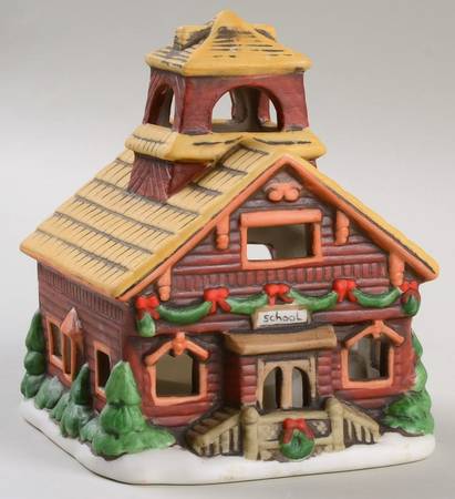 Colonial Village School-Votive Candle Holder - Boxed