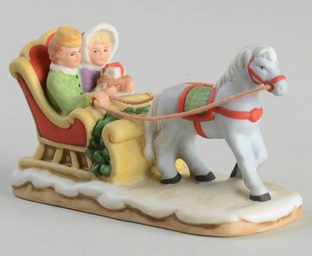 Colonial Village Open Horse Sleigh - No Box