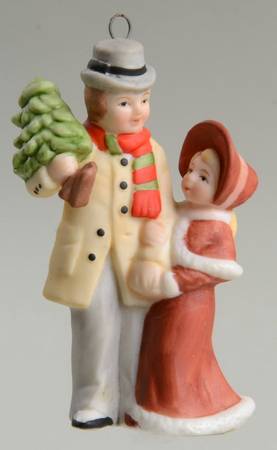 Colonial Village Eberhardts-Father&Daughter Ornament - No Box