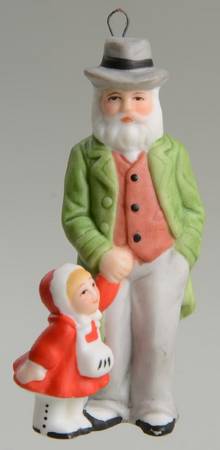 Colonial Village Eberhardts-Grandpa&Child Ornament - No Box