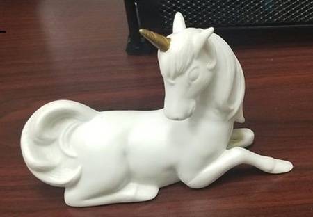 Lefton Figurines Unicorn-Laying Down - No Box