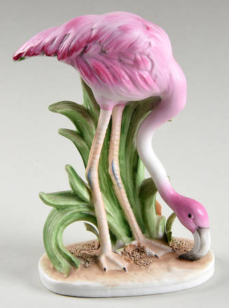 Lefton Figurines Flamingo (Head Down) - With Box Bx324