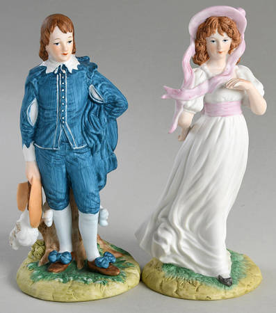 Lefton Figurines Blue Boy And Pinkie-Pair  - No Box