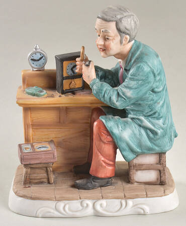 Lefton Figurines Clock Maker  - No Box