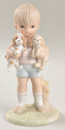 Lefton Figurines One Can Never Be Alone With A Friend To - No Box