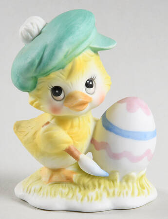 Lefton Figurines Duck Painting Easter Egg - No Box 525