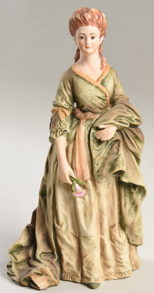 Lefton Figurines Colonial Woman - No Box