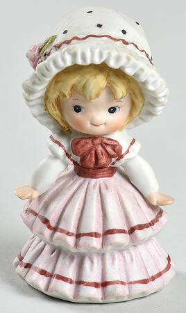 Lefton Figurines Girl With Bonnet-Pink - No Box