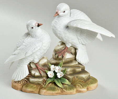 Lefton Figurines Doves - No Box