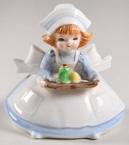 Lefton Figurines Nurse Holding Tray - No Box