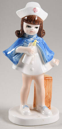 Lefton Figurines Nurse Holding Bottle - No Box