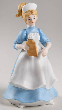 Lefton Figurines Nurse Holding Clip Board - No Box