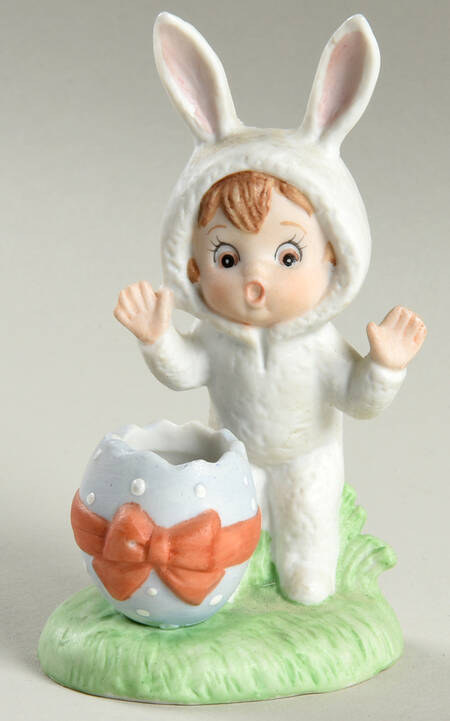 Lefton Figurines Child In Bunny Costume - No Box