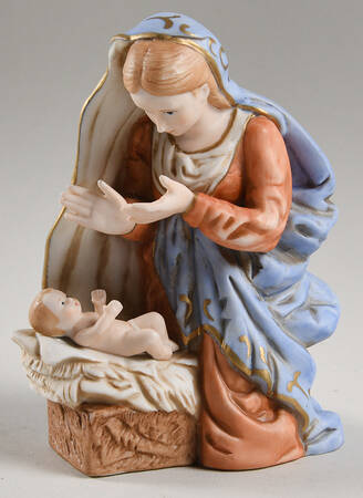 Lefton Figurines Mary And Jesus - No Box