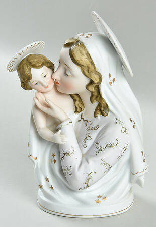 Lefton Figurines Madonna And Child Jesus - No Box
