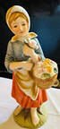 Lefton Figurines Girl With Flower Basket - Boxed