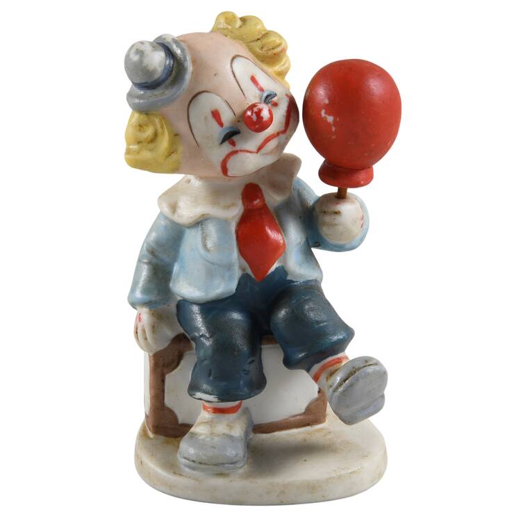 Lefton Figurines Clown With Balloon - Boxed