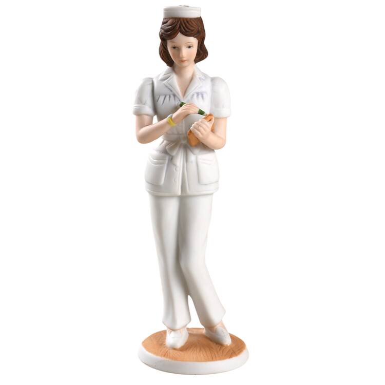Lefton Figurines Nurse With Chart - No Box