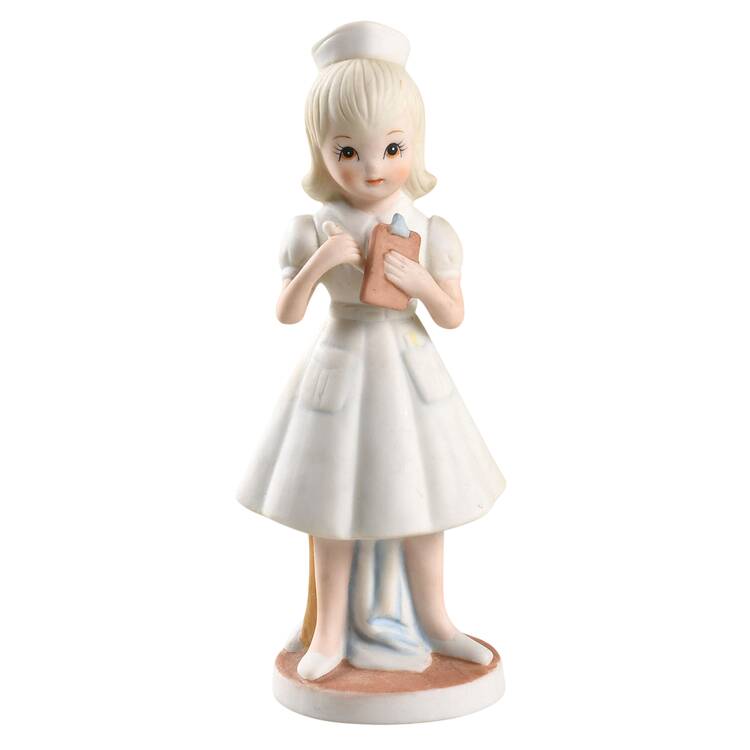 Lefton Figurines Nurse With Medical Chart - No Box