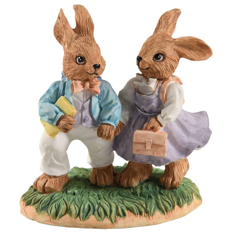 Lefton Figurines School Day-Rabbits - No Box