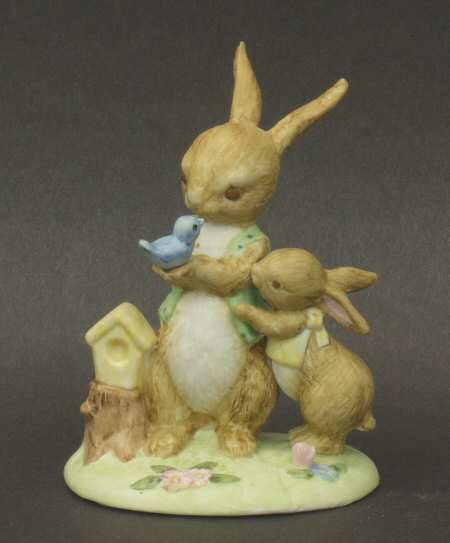 Lefton Figurines Bunnies - Boxed