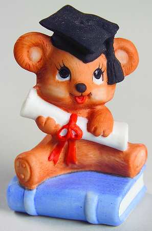 Lefton Figurines Graduate-Bear - Boxed