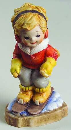 Lefton Figurines Skier-Girl - Boxed