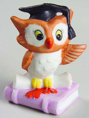 Lefton Figurines Graduate-Owl - Boxed