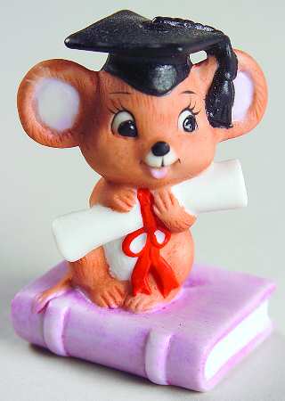 Lefton Figurines Graduate-Mouse - Boxed