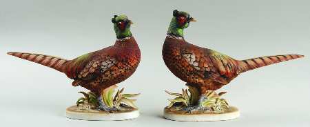 Lefton Figurines Pheasant-Pair - Boxed