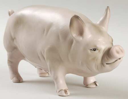 Lefton Figurines Ceramic Pig - No Box