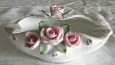 Lefton Figurines Rose Bowl - No Box