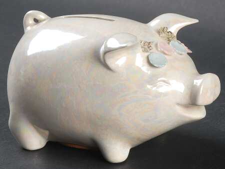 Lefton Figurines Piggy Bank - With Box Bx336