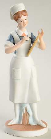 Lefton Figurines Nurse With Chart - No Box