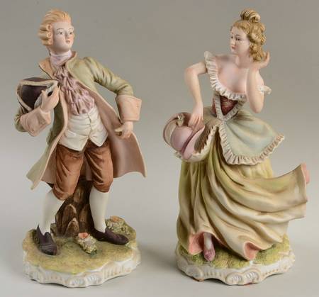 Lefton Figurines Brian & Gwendolyn-Pair - No Box
