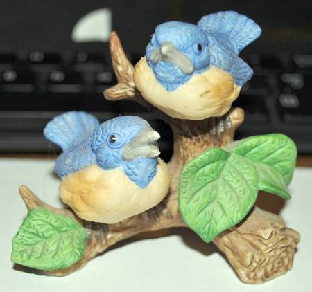 Lefton Figurines Bluebird - Wtih Box Bx385
