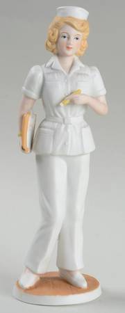 Lefton Figurines Nurse - Blonde Hair - No Box