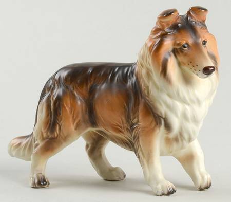 Lefton Figurines Collie Dog - No Box 420