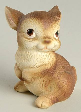 Lefton Figurines Brown Bunny Standing  - No Box