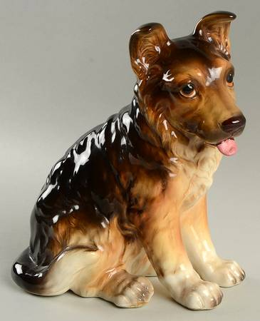 Lefton Figurines German Shepherd Puppy - No Box