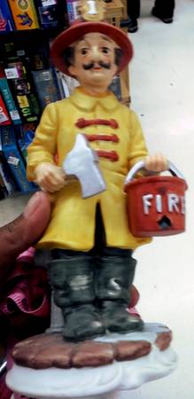 Lefton Figurines Fireman - No Box