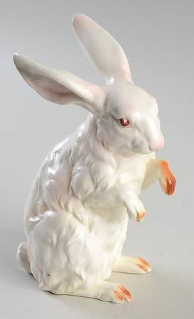 Lefton Figurines Rabbit-Standing-White - No Box