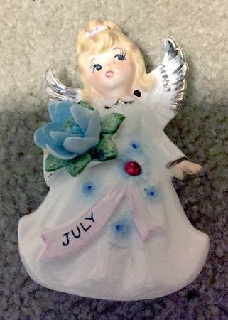 Birthstone Angel of the Month July-Ruby - No Box