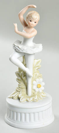 Christopher Collection Figurines and Giftware Ballarina Music Box-Swan Lake - No Box